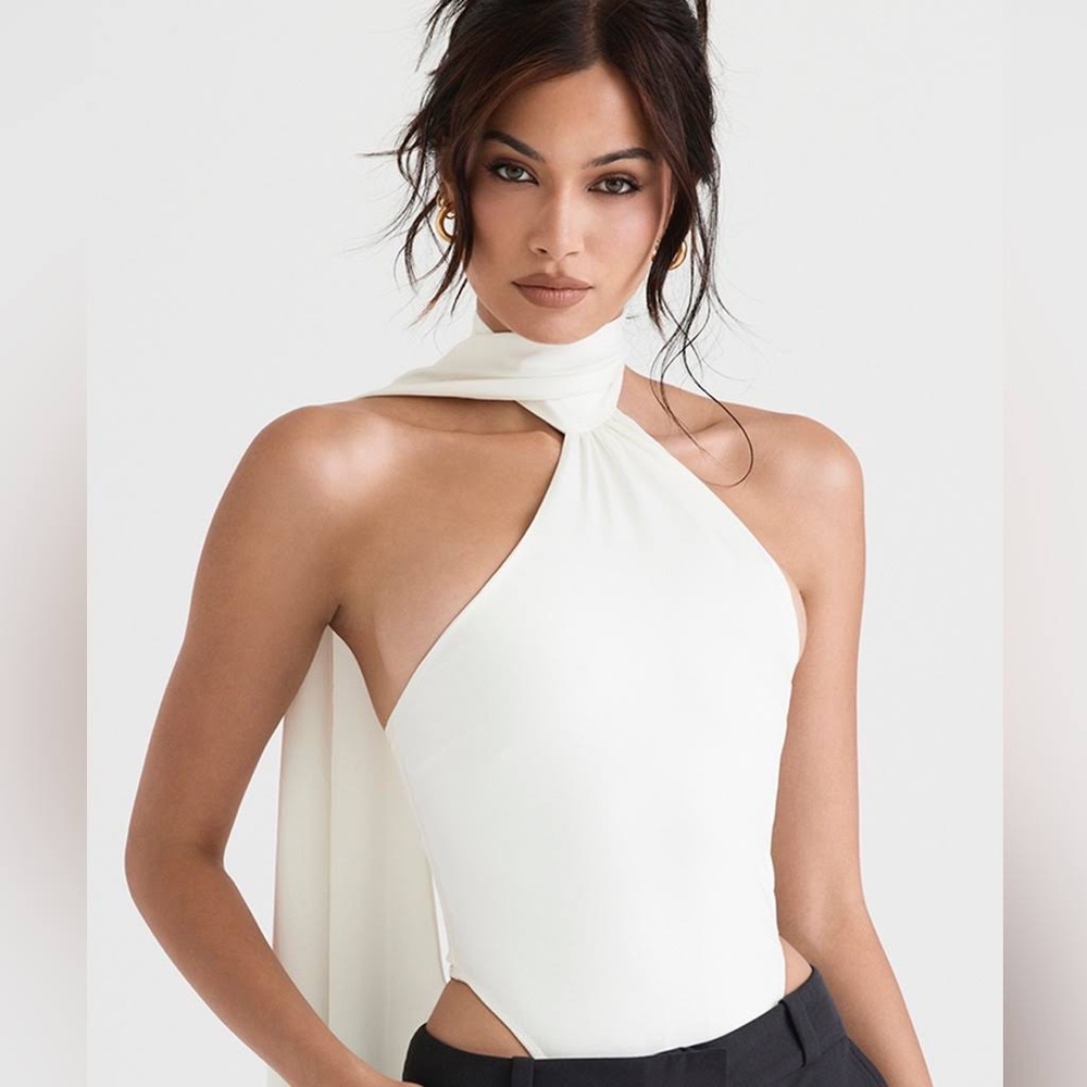 House of CB Ivory Farrah Bodysuit